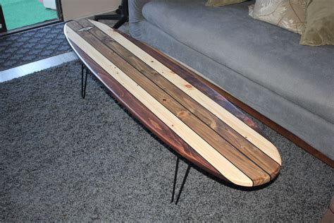 Surfboard Coffee Table Solid Wood Coffee Table | Surfboard coffee table ...