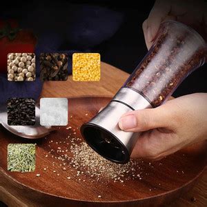 SPIRITUAL HOUSE Pepper Shaker Set of 1 ,Mill , Salt and Pepper Crusher ...