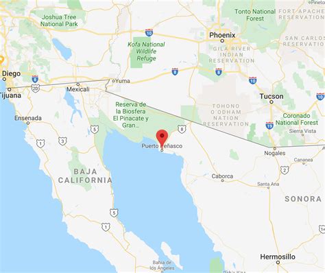 Rocky Point Mexico Map