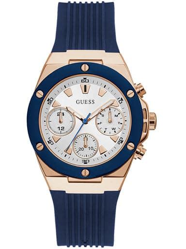 Womens Athena White Dial Silicone Analogue Watch