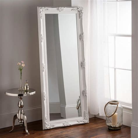 Tall Slim Floor Mirror | White Mirror | 171cm x 69cm | Full Length