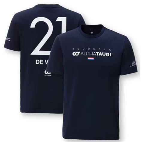 Nyck De Vries Scuderia Alpha Tauri Formula One Team Driver T-Shirt Off ...