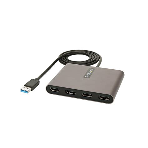 StarTech.com USB 3.0 to 4x HDMI Adapter - External Video & Graphics ...
