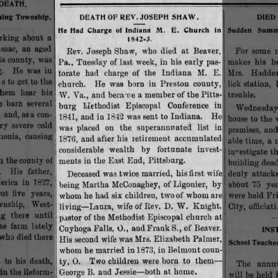 Obituary for JOSEPH SHAW - Newspapers.com™