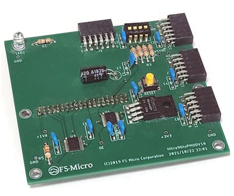 Ultra96からPMOD変換基板(実装・動作確認済み) | fsmicro