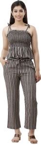 ART OF CLOTHING Striped Women Jumpsuit - Buy ART OF CLOTHING Striped ...