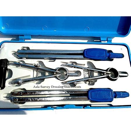 Aala Engineering Drawing Instruments Box -Set of 5 Parts (Metallic ...