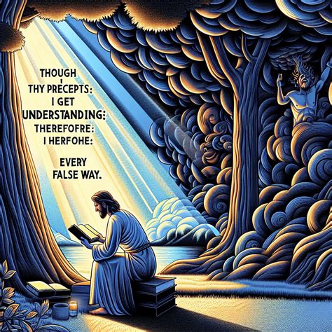 What does Psalms 119:104 mean? | Bible Art