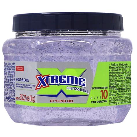 Xtreme Professional Extreme Hold Hair Gel Clear Jar, 35oz - Walmart.com