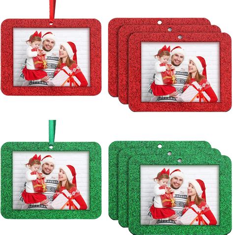Amazon.com - Jetec 30 Pcs Christmas Photo Ornament Frame Xmas Picture ...