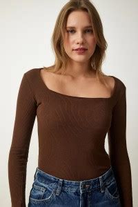Redamancii Casual Solid Women Brown Top - Buy Redamancii Casual Solid ...