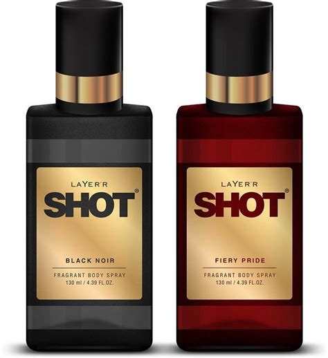 LAYER'R Shot Fiery Pride | Black Noir combo for Men Body Spray - For ...