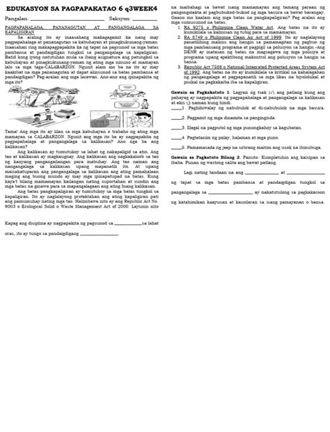 Image result for ESP Quarter 4 Module 1