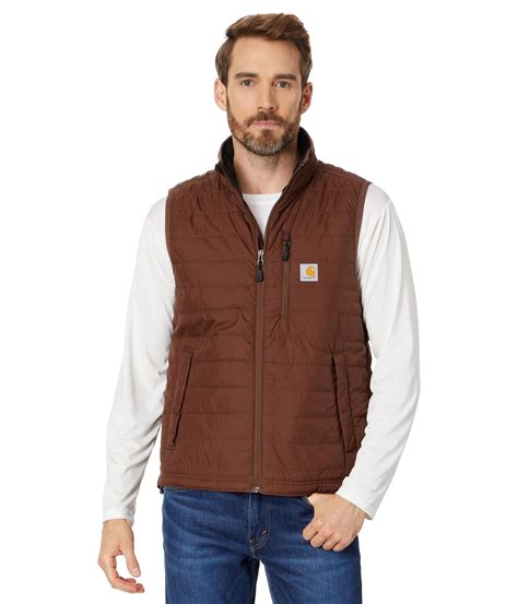 Carhartt Rain Defender Insulated Vest (Mens, Chestnut, MD (Reg), One ...