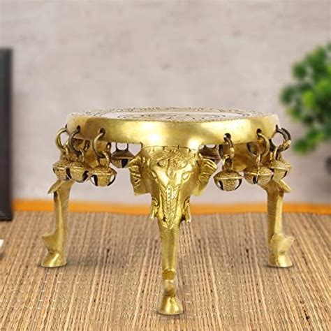 Kartique Brass Hanuman Idol with Gada for Spiritual Home Decor in Gold ...