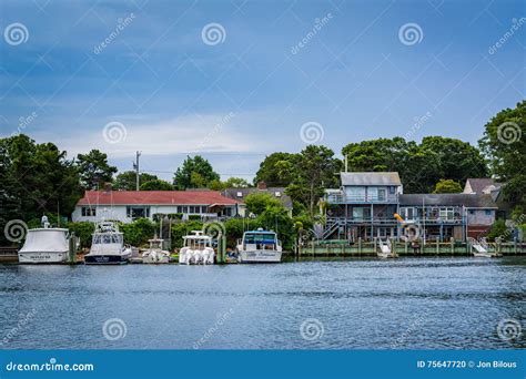 Boats and Buildings in the Harbor of Hyannis, Cape Cod, Massachusetts ...
