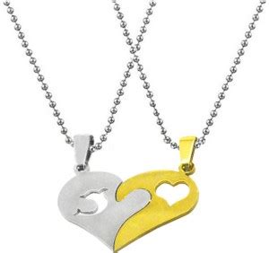 Sullery Men Women I Love You Heart Fish shape Pendant Puzzle Matching ...