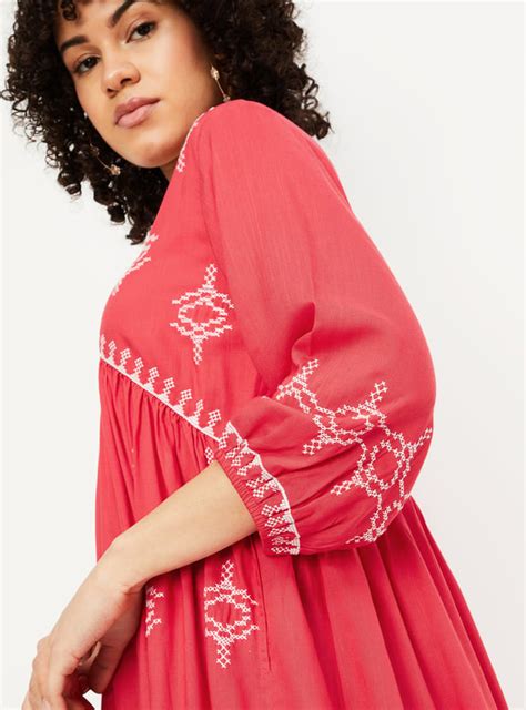 Buy Women Embroidered A-Line Dress Online at just Rs. 1299.0 ...