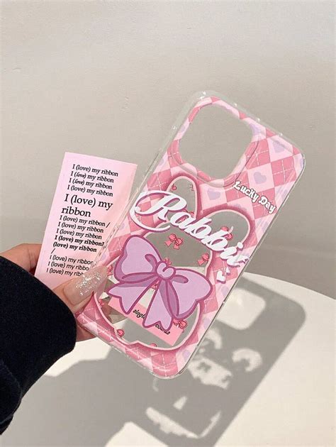 Funda de teléfono con cojín de aire transparente con diseños calados de ...