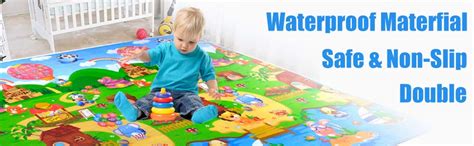 Buy AYSIS Double Sided Water Proof Baby Mat Carpet Baby Crawl Play Mat ...