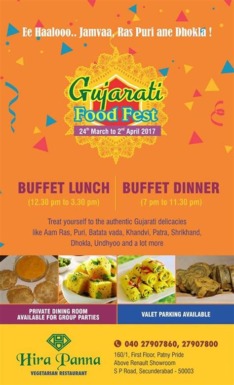 The Gujarati Food Festival at Hira Panna Vegetarian Restaurant | Foodaholix
