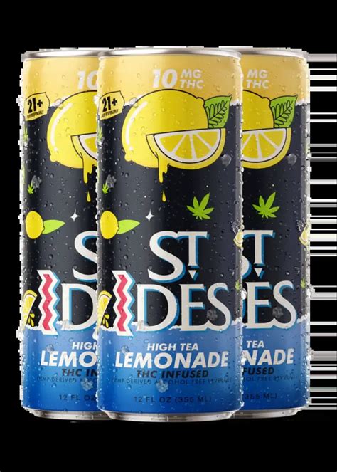 St. Ides St Ides High Tea Lemonade 10MG THC 4 can - Elevated Beer Wine