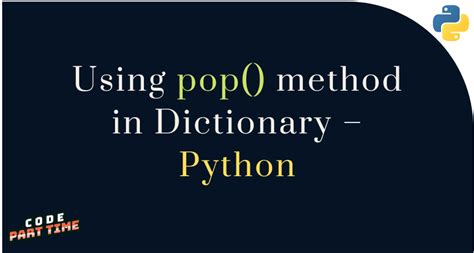 Image result for Pop Method Python