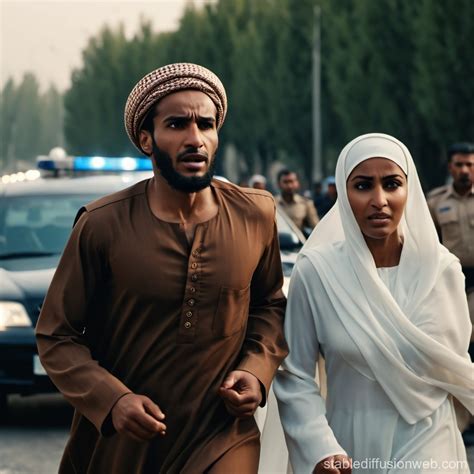 Muhammad and Aisha's Escape | Stable Diffusion Online