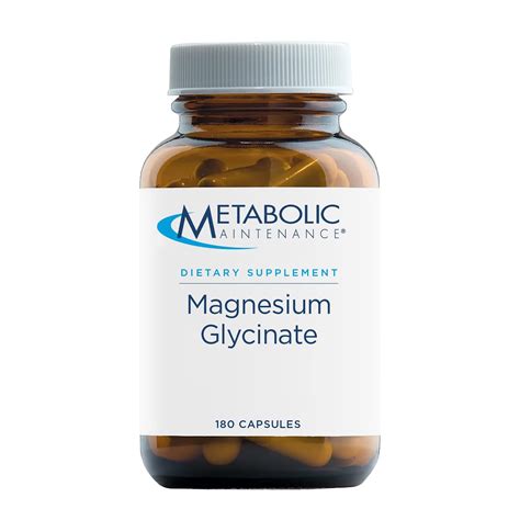 Metabolic Maintenance Magnesium Glycinate Pure Magnesium Glycinate ...