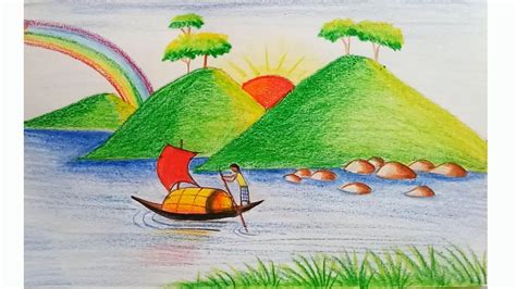 Easy Scenery Drawing at GetDrawings | Free download