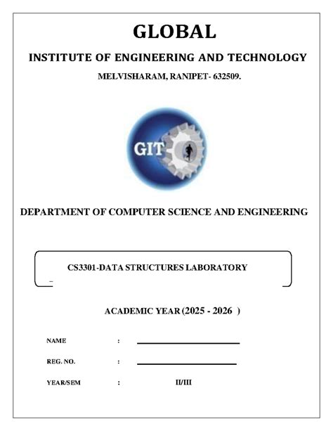 Data Structures Lab Record - EECC88 56 66 11 - Studocu