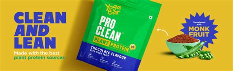 Yogabar ProClean Plant Protein Powder - 25g Protein Per Serve ...