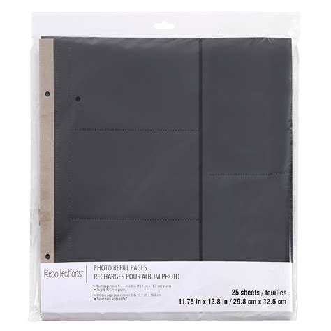 Buy 6 Packs: 25 ct. (150 total) 12 x 13 Photo Album Refill Pages by ...