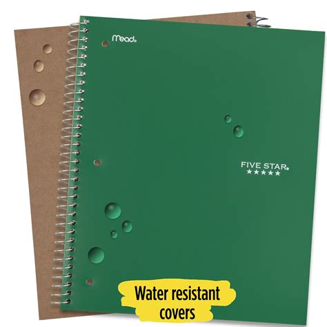 Buy Five Star Spiral Notebook, 1 Subject, Wide Ruled, 8 x 10 1/2 ...