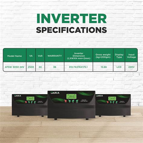 Buy Okaya 2500 VA / 2.5 kVA UPS Inverter 2000W – Best Price | OKAYA