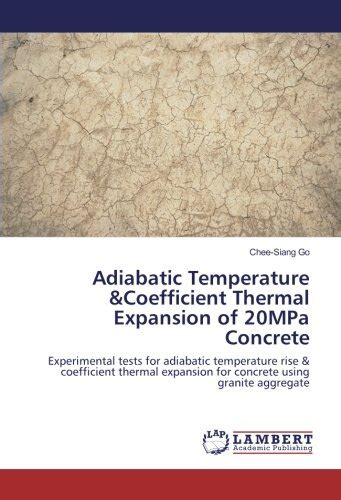 Buy Adiabatic Temperature &Coefficient Thermal Expansion of 20MPa ...