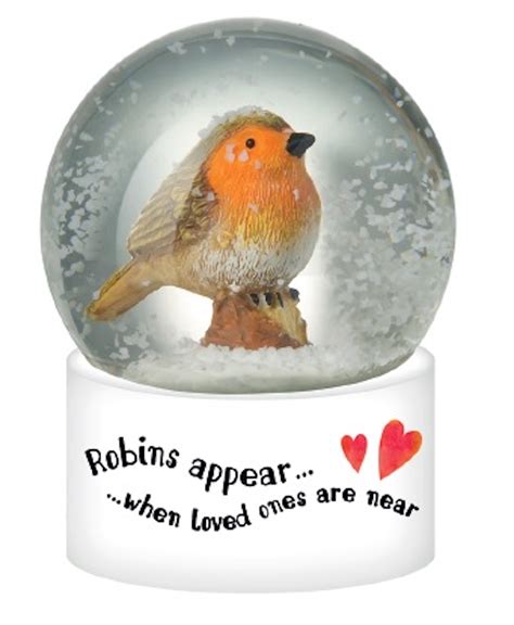Heaven Sends Robins Appear Christmas Snow Globe | Handpicked