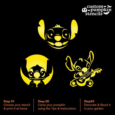 Stitch Pumpkin Carving Stencils Printable Free - Free Printable Stencils