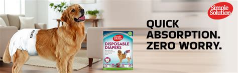 Buy Simple Solution Disposable Diapers for Dogs, Insta Shield Core ...