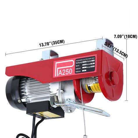 Yonntech 550 lbs Lift Electric Hoist Crane Remote Control Power System ...