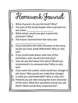 Image result for Homework Journal