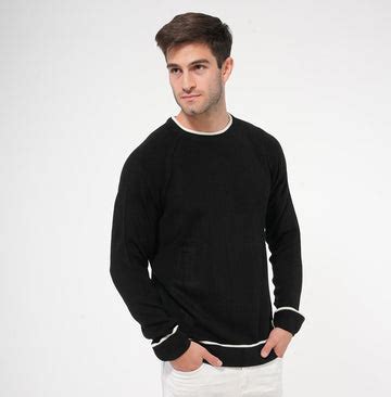 RAGLAN FULL SLEEVES FLAT KNIT SWEATER