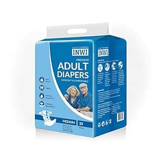 Inwi Soft and Comfortable Premium Super Adult Diapers - 10 Pieces ...