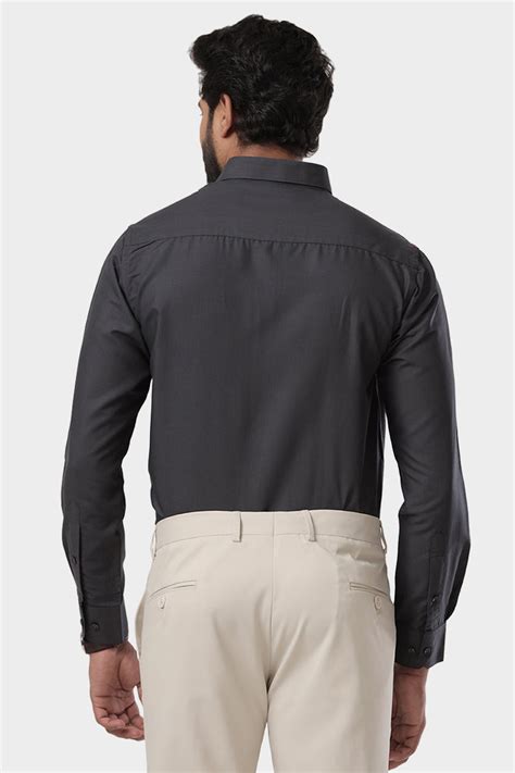 Super Soft Gray Formal Shirts for Men | Mens Formal Shirts
