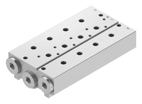 Festo VABM-B10-25S-G38-4 Manifold Block 4 Outlet G3/8 Vabm Series Vuvs ...