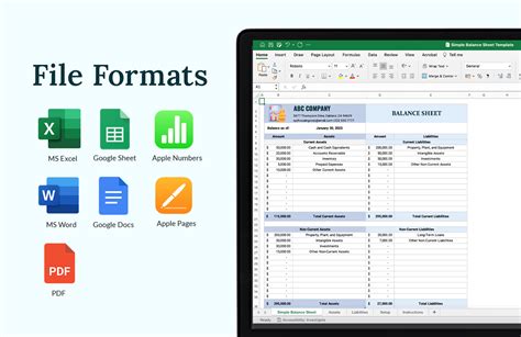Simple Balance Sheet Template - Download in Word, Google Docs, Excel ...