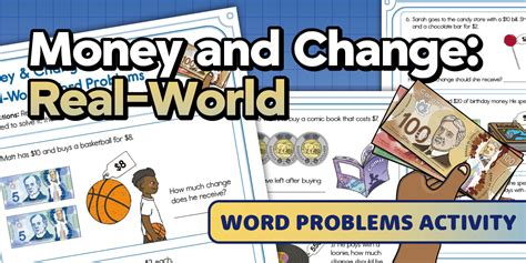 Money and Change: Real-World Word Problems Activity