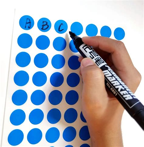 Buy PARLAIM 1050 3/4 Round Color Coding Circle Dot Label Stickers, 6.9 ...