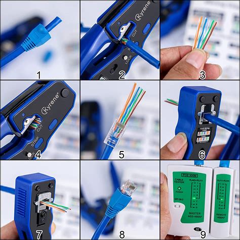 Buy Therathy Pass Through RJ45 Crimp Tool Kit, Ethernet Crimper Kit ...
