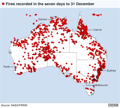 Australia fires: A visual guide to the bushfires and extreme heat - BBC News